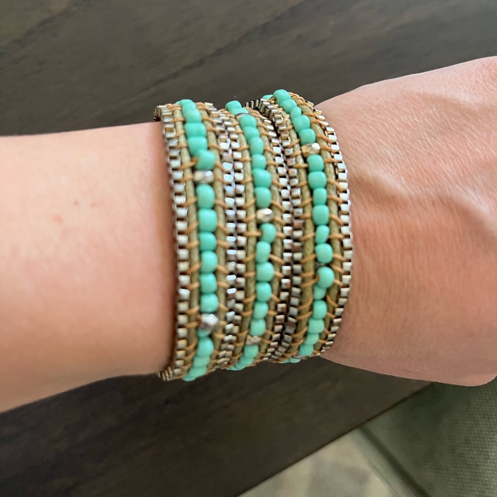 Turquoise wrap bracelet